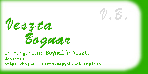 veszta bognar business card